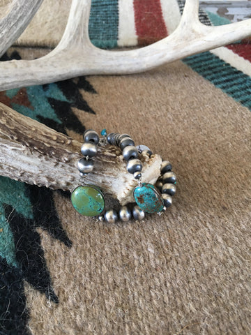 Navajo pearl and turquoise bracelets